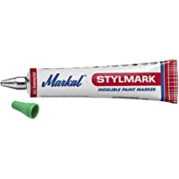 Markal 96658 stylmark marcador- punta redonda 3 mm en acero- verde